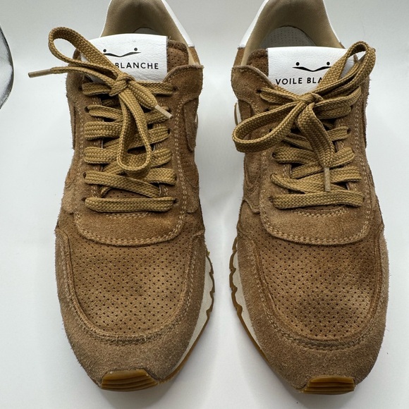 Voile Blanche Shoes - Voile Blanche Julia Light Brown Suede Sneakers 38